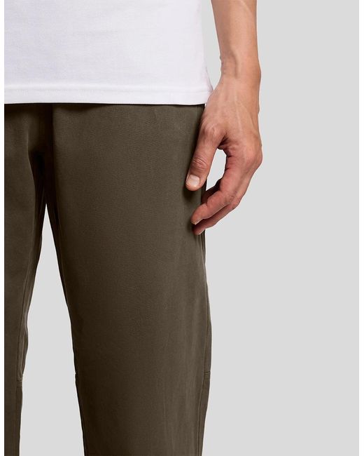 Lyle & Scott White Washed Cotton Trousers for men