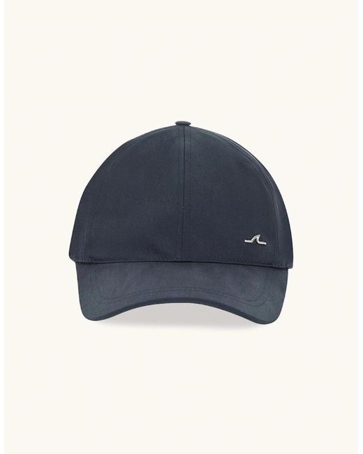 Paul & Shark Blue Stretch Cotton & Tencel Baseball Cap 013 for men