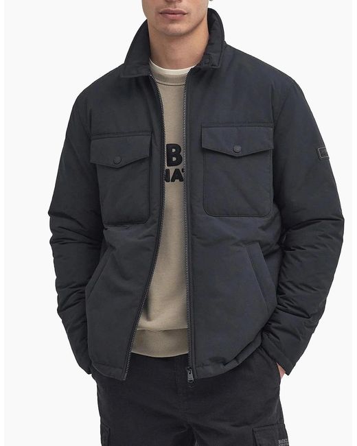 Barbour Black Distill Quilted Jacket for men