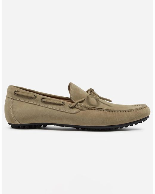 Oliver Sweeney Natural Cano Suede Driving Shoes for men