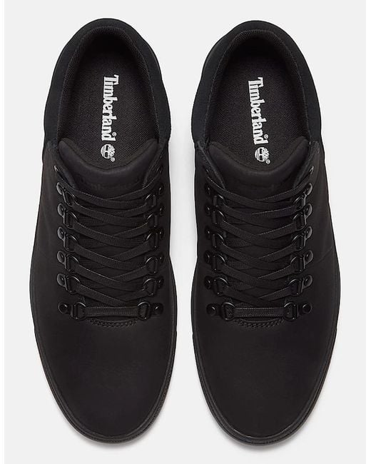 Timberland Black Lisbon Hills Mid Lace Up Shoes for men
