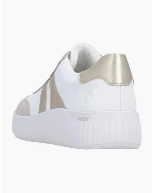 Remonte White Ladies Sneaker D3E00-80