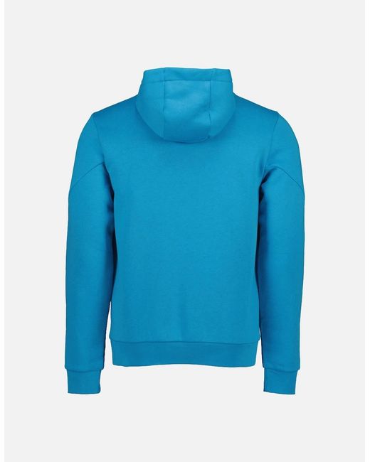 Tommy Hilfiger Blue Logo Print Hooded Sweatshirt for men