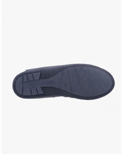 Hush Puppies Blue Ashton Leather Mule Slippers for men