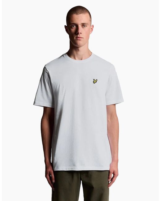 Lyle & Scott White Lyle & Scott Plain T-Shirt for men