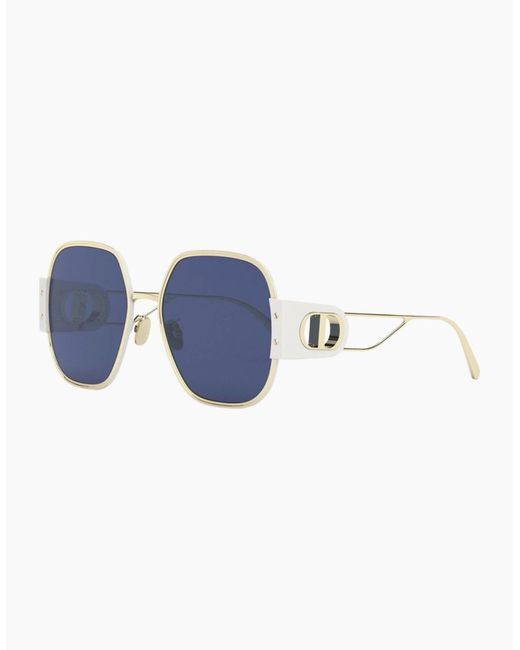 Dior Blue 30Montaigne Ivory Frame Lens Sunglasses
