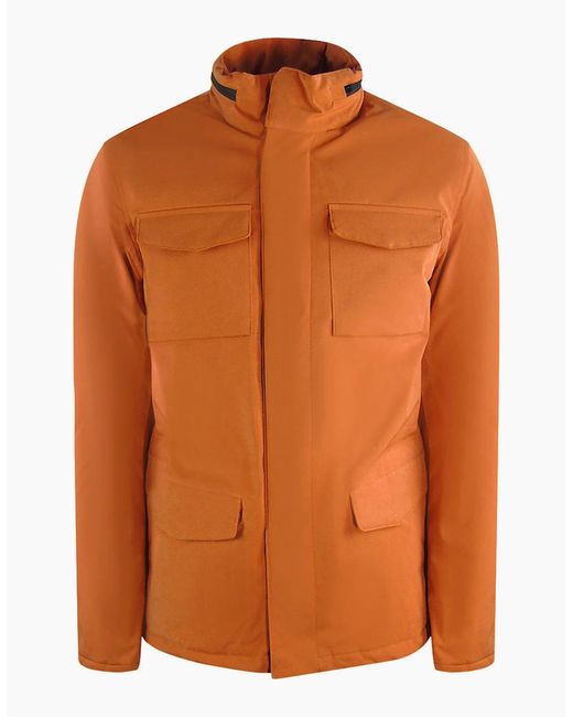 Aquascutum Orange Active Field Jacket Rust Jacket for men