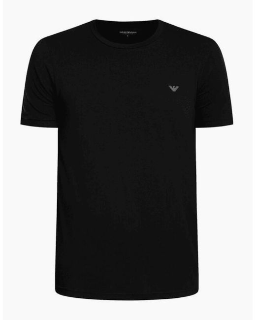 Emporio Armani Gray Cotton 2-Pack Round Neck Eagle Logo/ T-Shirt for men