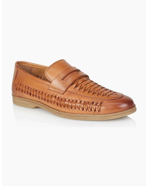 Silver Street London Brown Perth Loafers Tan for men