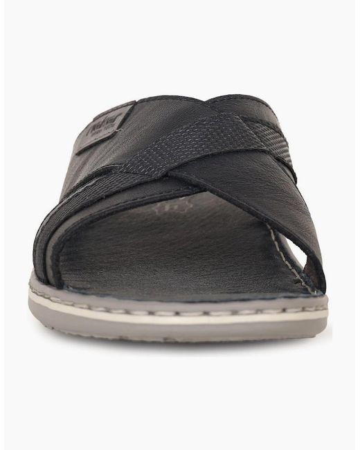 Rieker Black Shorline Sandals for men