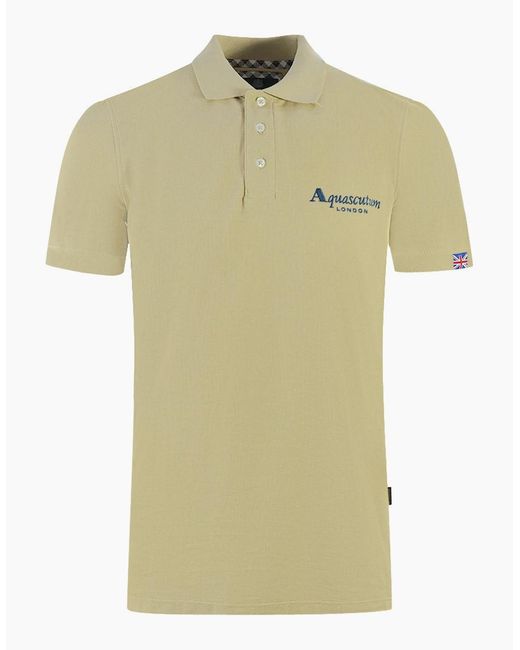 Aquascutum Green London Classic Polo Shirt for men