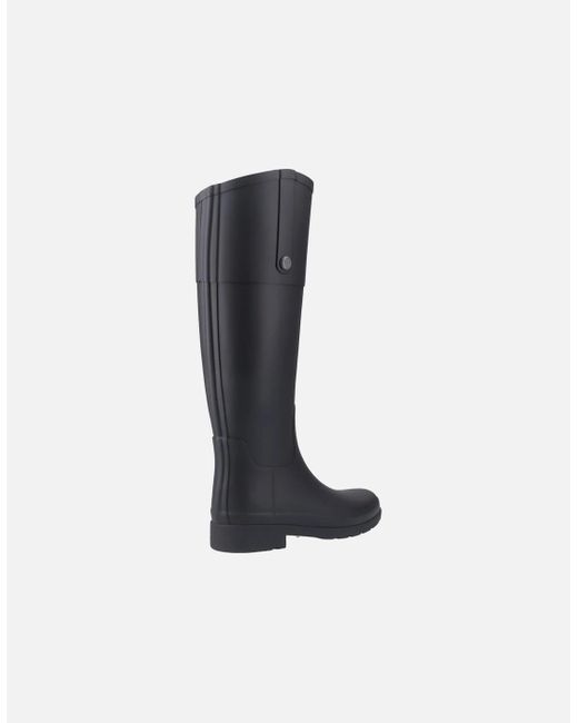 Hunter Black Ladies Refined Riding Tall Matte Wellington Boots