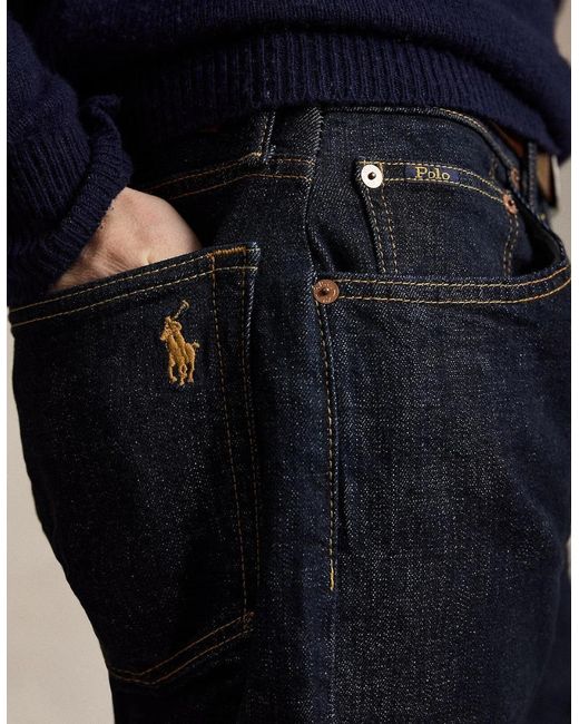 Polo Ralph Lauren Blue Hampton Classic Jeans 001 Rinse Stretch for men