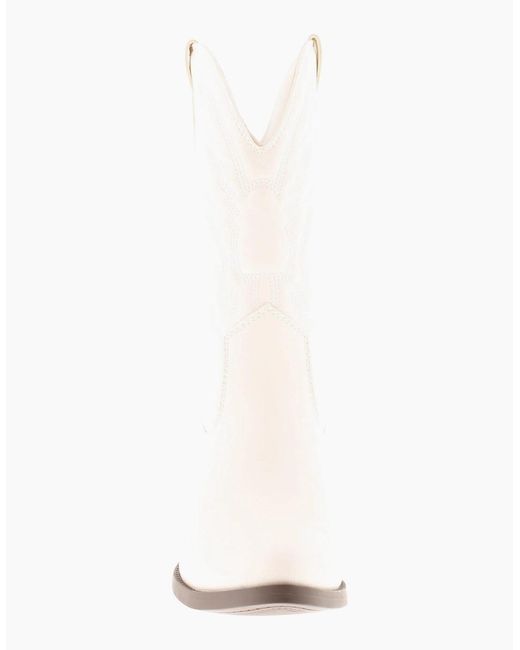 Apache White Cowboy Boots Ranch Uk Size