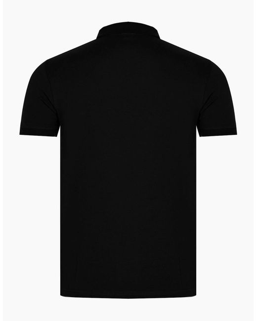 Philipp Plein Black Plein Sport Small Logo Polo Shirt for men