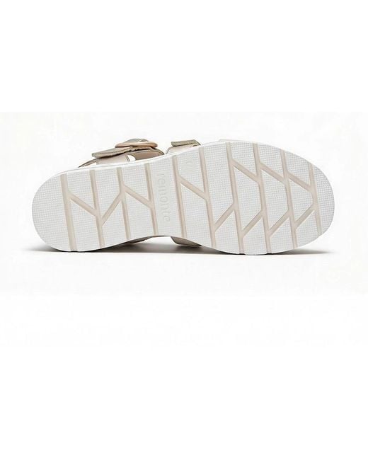 Remonte White D3N50 Ankle Strap Sandals
