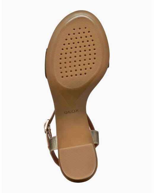 Geox Metallic D Aurely 50 Heeled Sandals