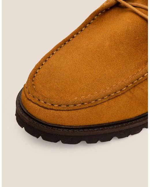 Oswin Hyde Brown Joshua Suede Tobacco for men