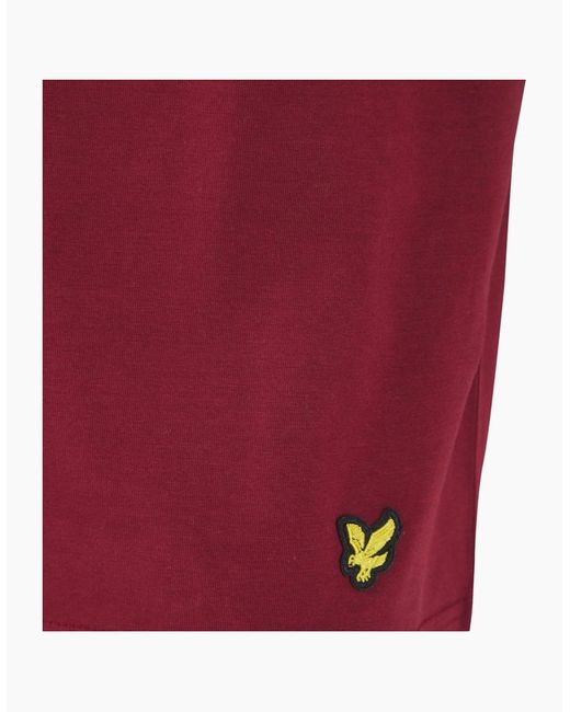 Lyle & Scott Red Lounge Sets Shorts T-Shirt Sleepwear Half Pant Sport New Set for men