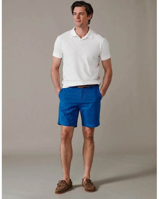 aubi Blue Stamford Chino Short for men