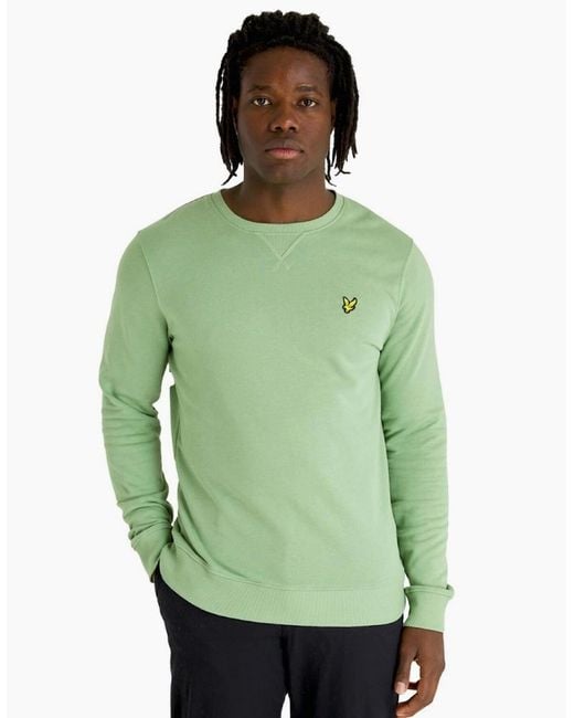 Lyle & Scott Green Lyle & Scott Branded Glencoe Pull-Over Jumper for men