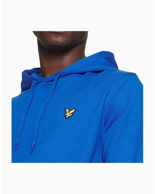 Lyle & Scott Blue Ml416Vog Hoodies Long Sleeve Winter Pullover Hooded Jumpers
