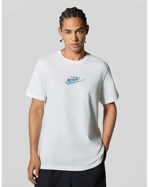 Nike White Chrome Futura T-Shirt for men