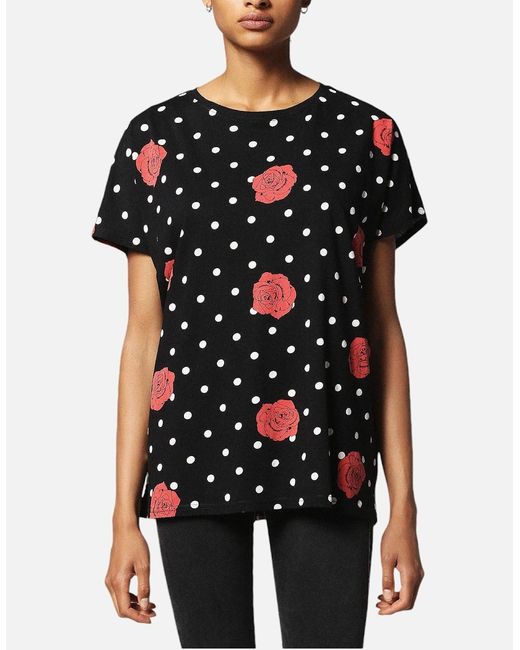 DIESEL Black T Hanna Ai 0Gaoj T-Shirt Casual Crew Neck