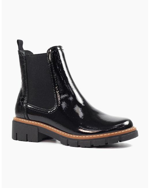 Lunar Black Peace Ankle Boots