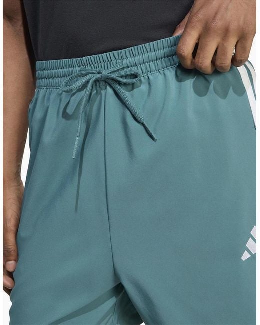 Adidas Blue 3 Stripes Shorts for men