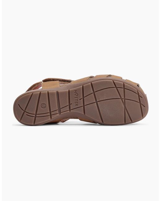 Hotter Brown Carpa Wide Fit Sandals