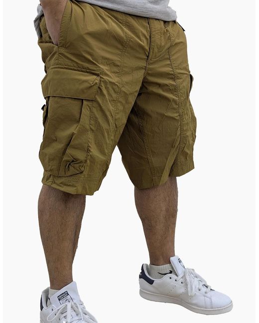 Timberland Green Cargo Shorts Elasticated Summer Casual Quick Dry Beach Shorts for men