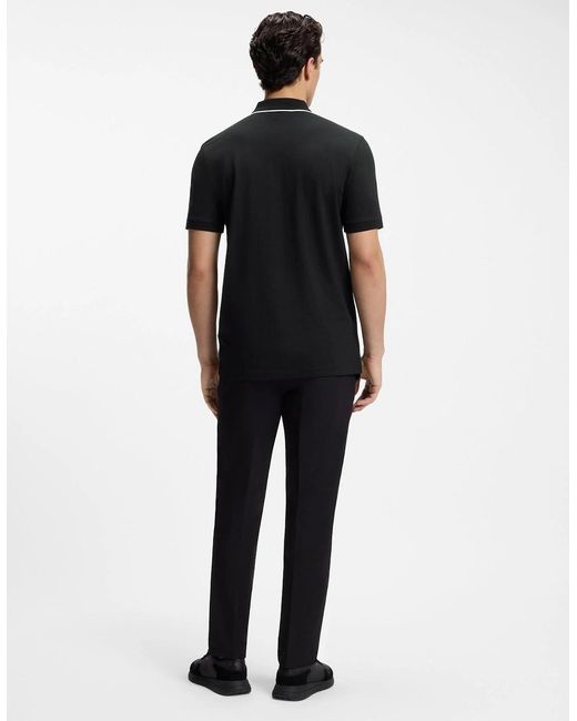Boss Black Boss Philix Slim Fit Zip Polo Shirt for men