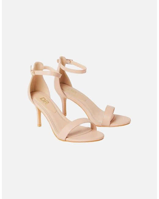 Dorothy Perkins White Ladies Tasha Barely There Stiletto Heel Sandals