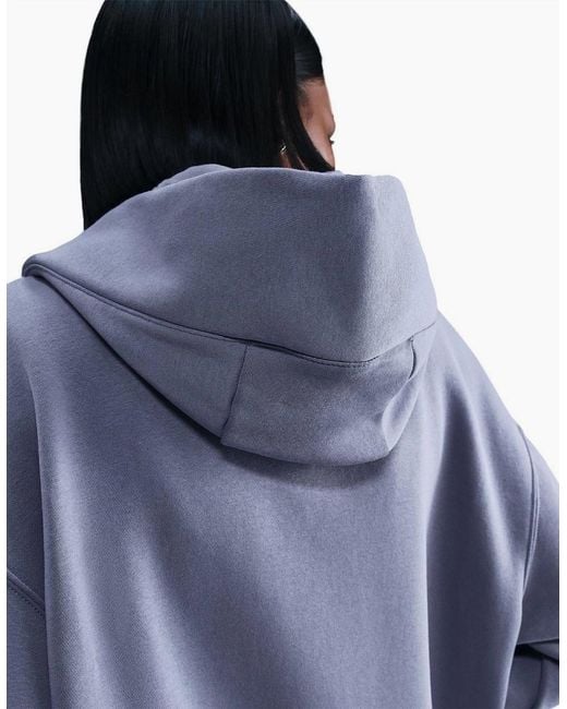 Nike Blue Sportswear Phoenix Fleece Over Oversized Pullover Hoodie