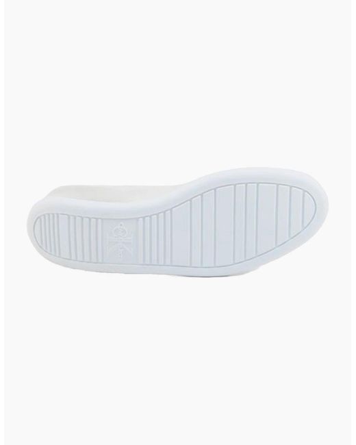 Calvin Klein White Slippers Flat Slip On Shoes