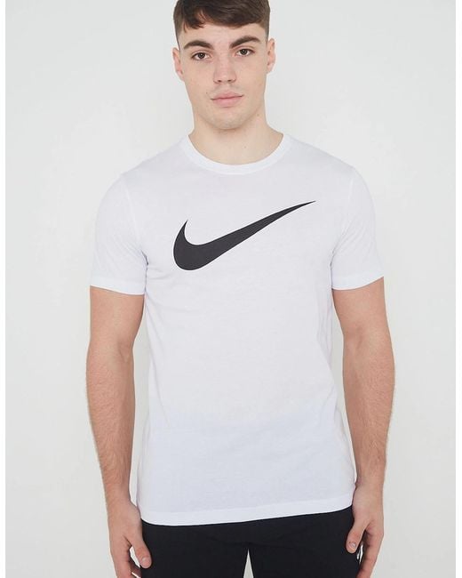 Nike White Sportswear Icon Swoosh T Shirt for men