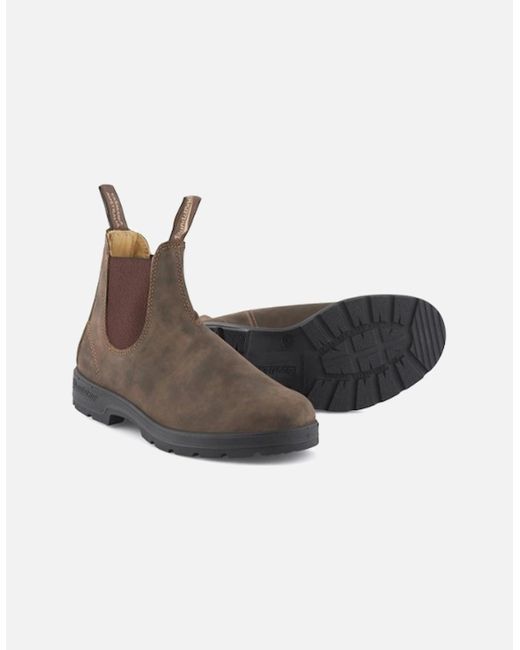 Blundstone Brown Classic 585 Chelsea Boots Rustic