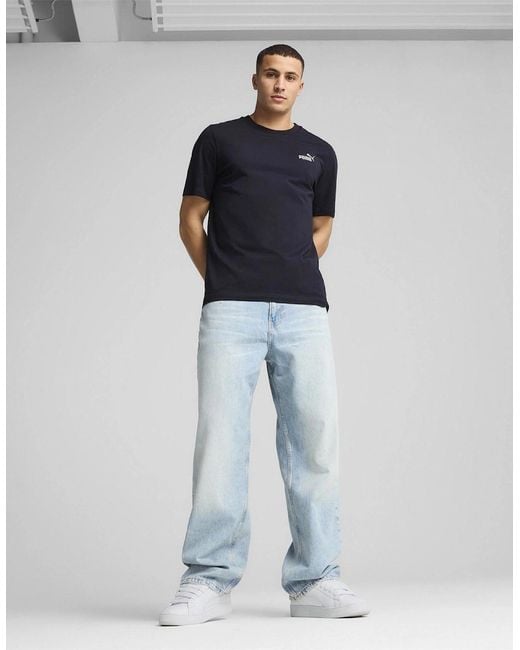 PUMA Blue No. 1 Logo T Shirt for men