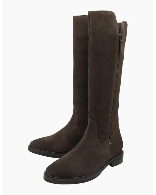 Ravel Black Ashington Low Heeled Knee High Boots