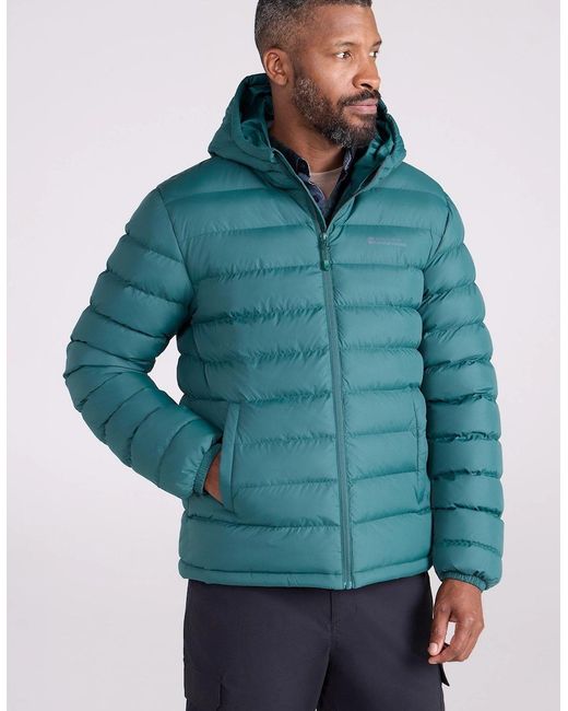 Mountain Warehouse Blue Seasons Ii Camo Padded Jacket for men