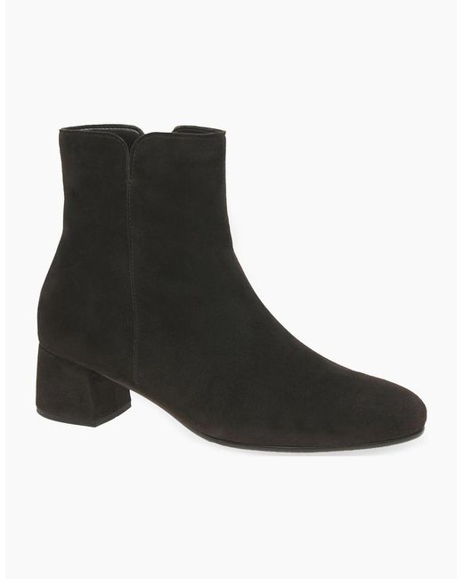 Gabor Black Abbey Ankle Boots