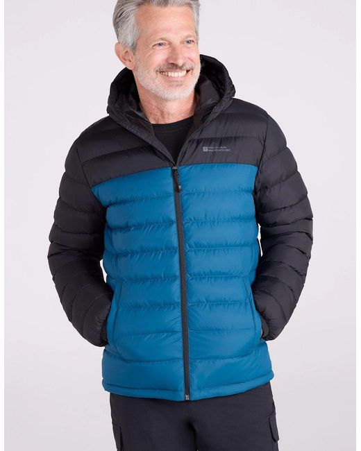 Mountain Warehouse Blue Seasons Ii Camo Padded Jacket for men