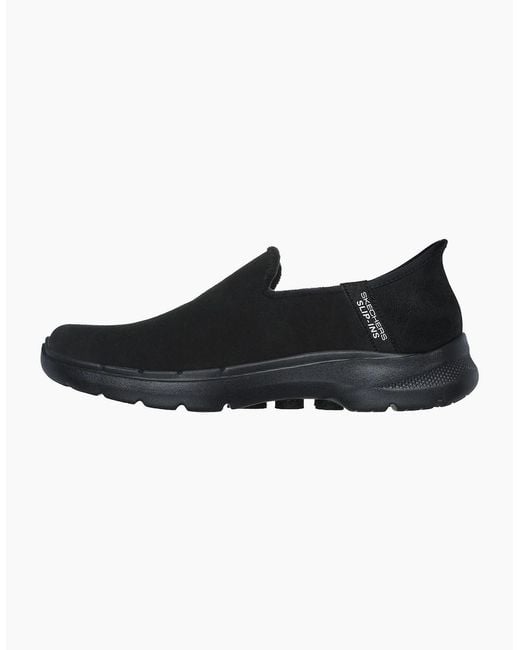 Skechers Black Gowalk6 Slip On Trainers