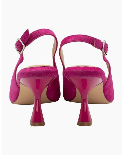 Lotus Pink Delfina Slingback Court Shoes