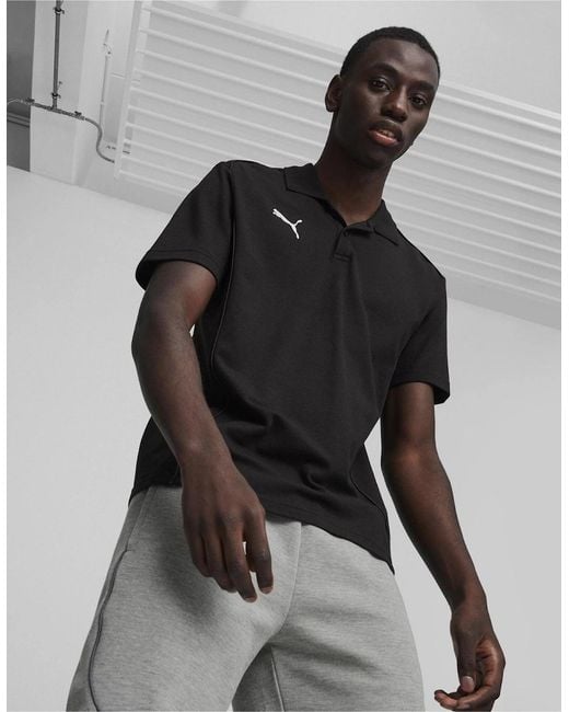 PUMA Black Teamfinal Casuals Polo Shirt for men
