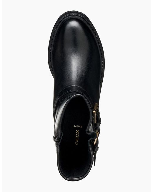 Geox Black D Iridea D Leather Boots