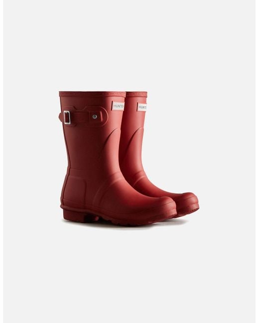Hunter Red Original Short Rubber Wellington Boots