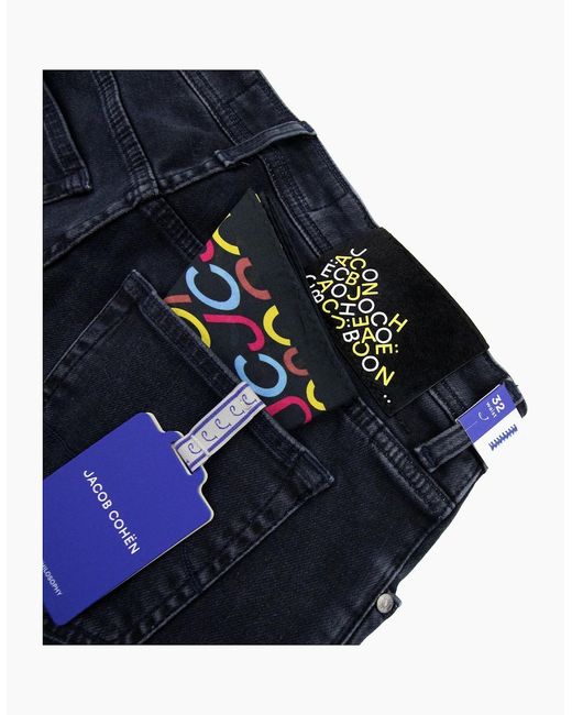 Jacob Cohen Blue Nick Super Slim Fit Jeans Dark 525D for men