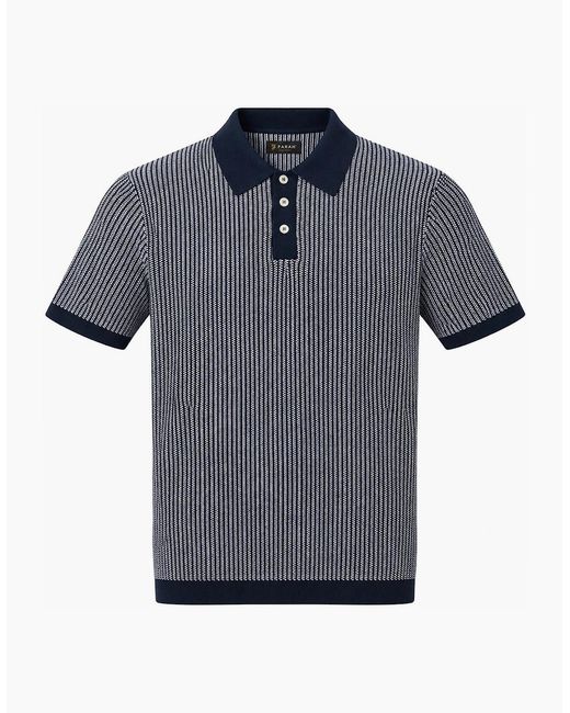 Jack & Jones Blue Jprbluchris Knit Polo Ss Pageant for men